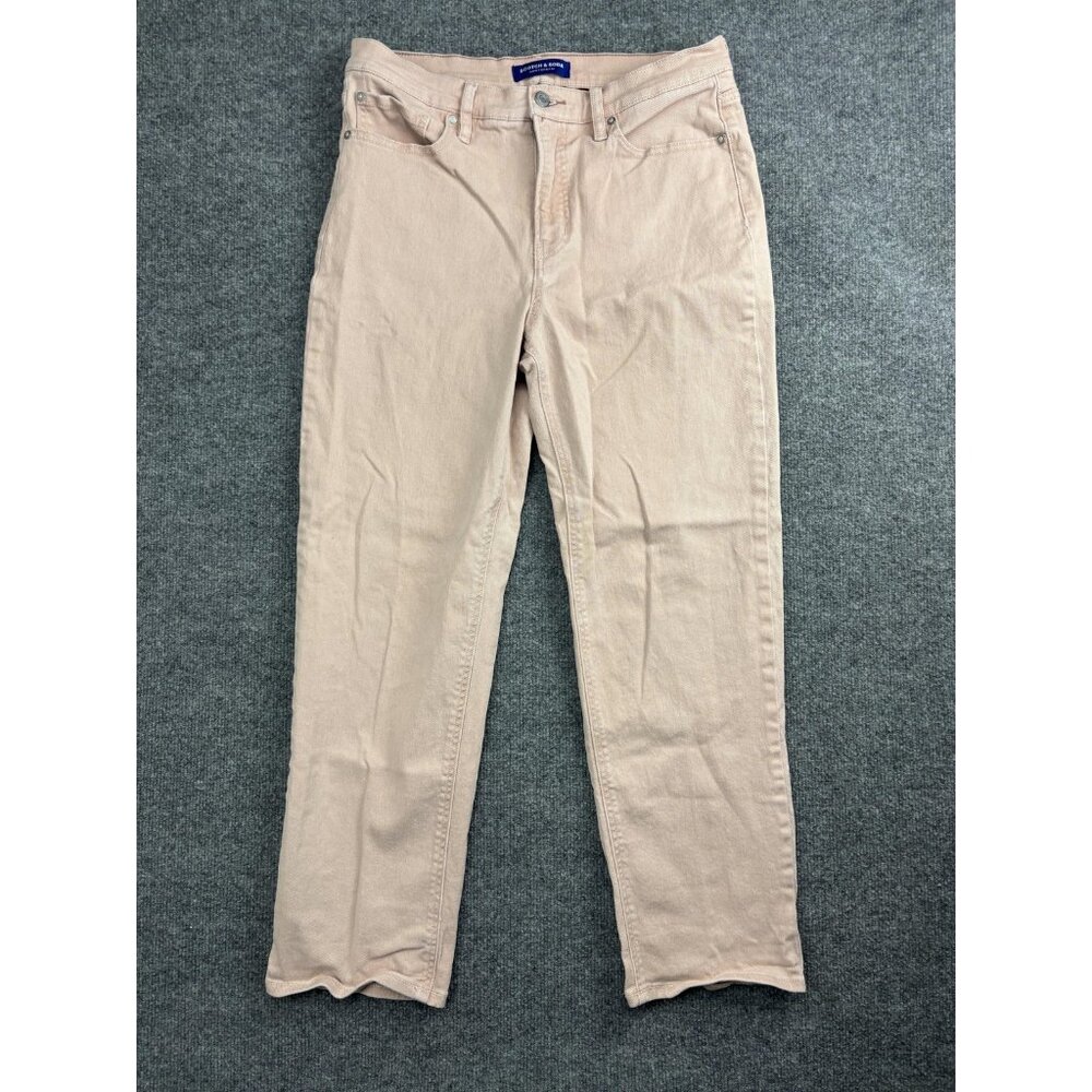 Scotch & Soda Jeans Womens 10 Pink Stretch Mid Rise Straight Leg 5-Pocket Casual